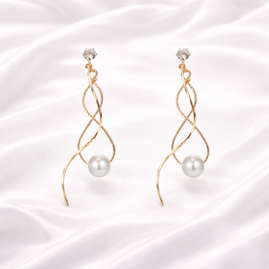 SPIRAL DROP EARRINGS