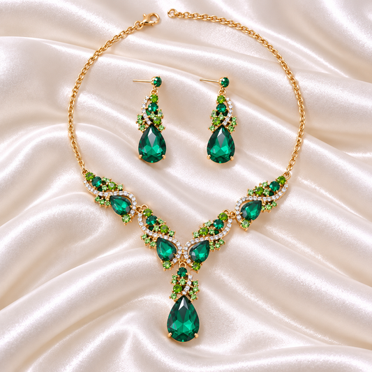 OLIVE CRYSTAL SET