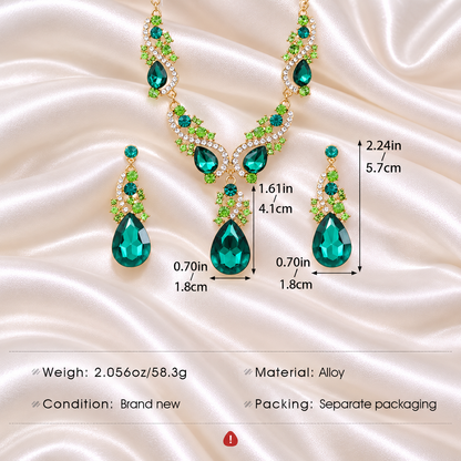 OLIVE CRYSTAL SET