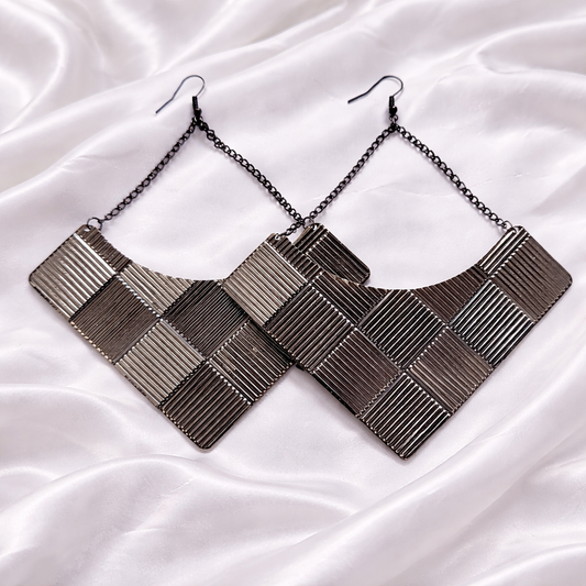 DIAMOND CUBAN EARRINGS