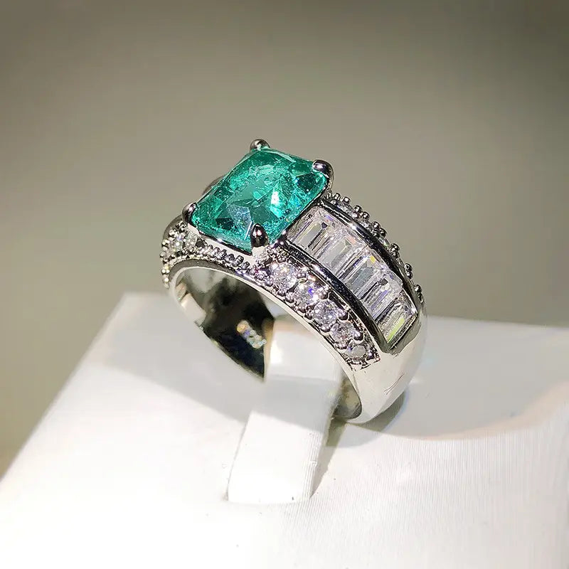 PARAIBA ZIRCON RING