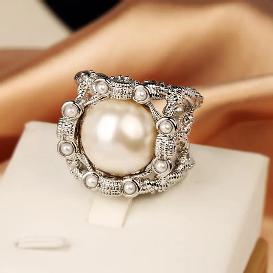 PEARL ZIRCON RING