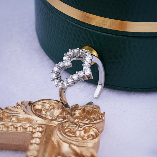 HOLLOW HEART RING