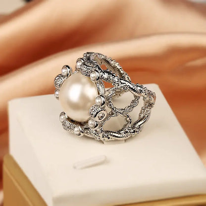 PEARL ZIRCON RING