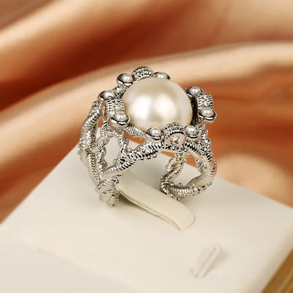 PEARL ZIRCON RING