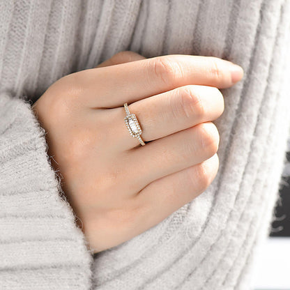 FROND ZIRCON RING