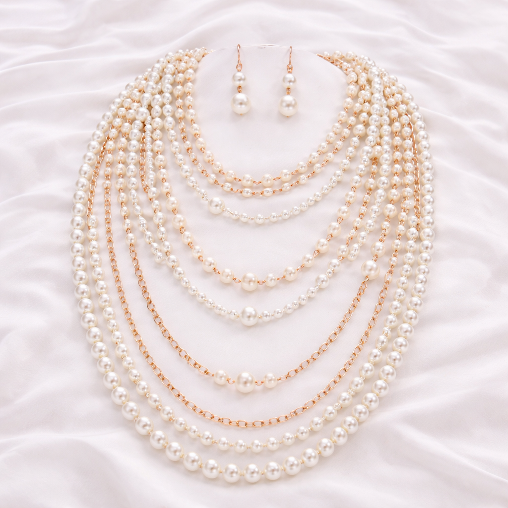 IMITATION PEARLS SET