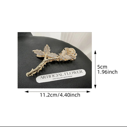 ETHNIC ROSE HAIR CLAW
