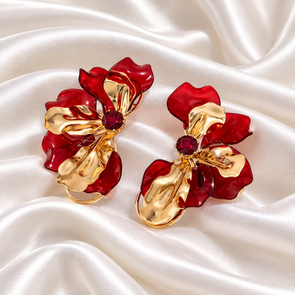 RUBY BLOOM EARRINGS
