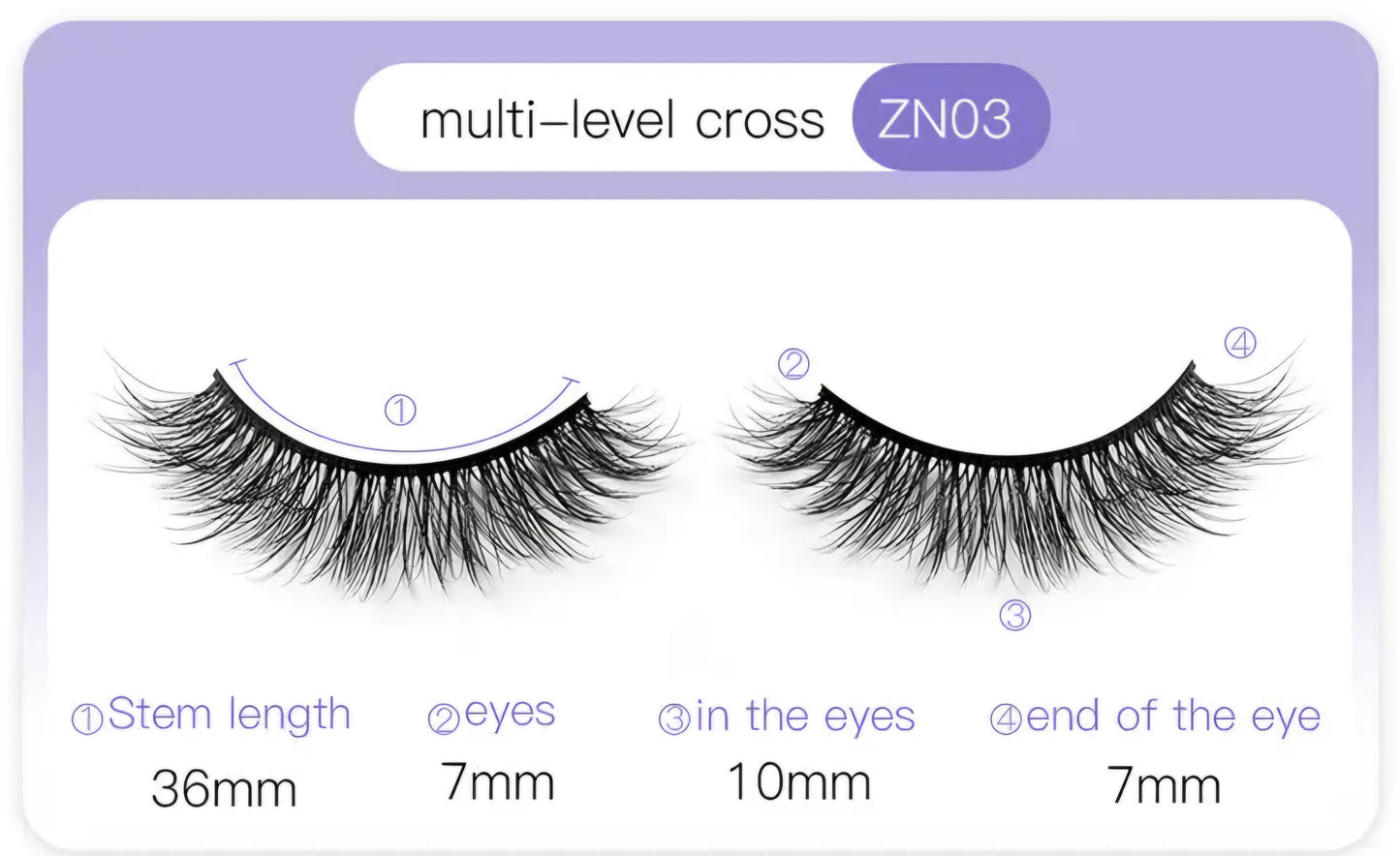 3D self adhesive eyelash style 3