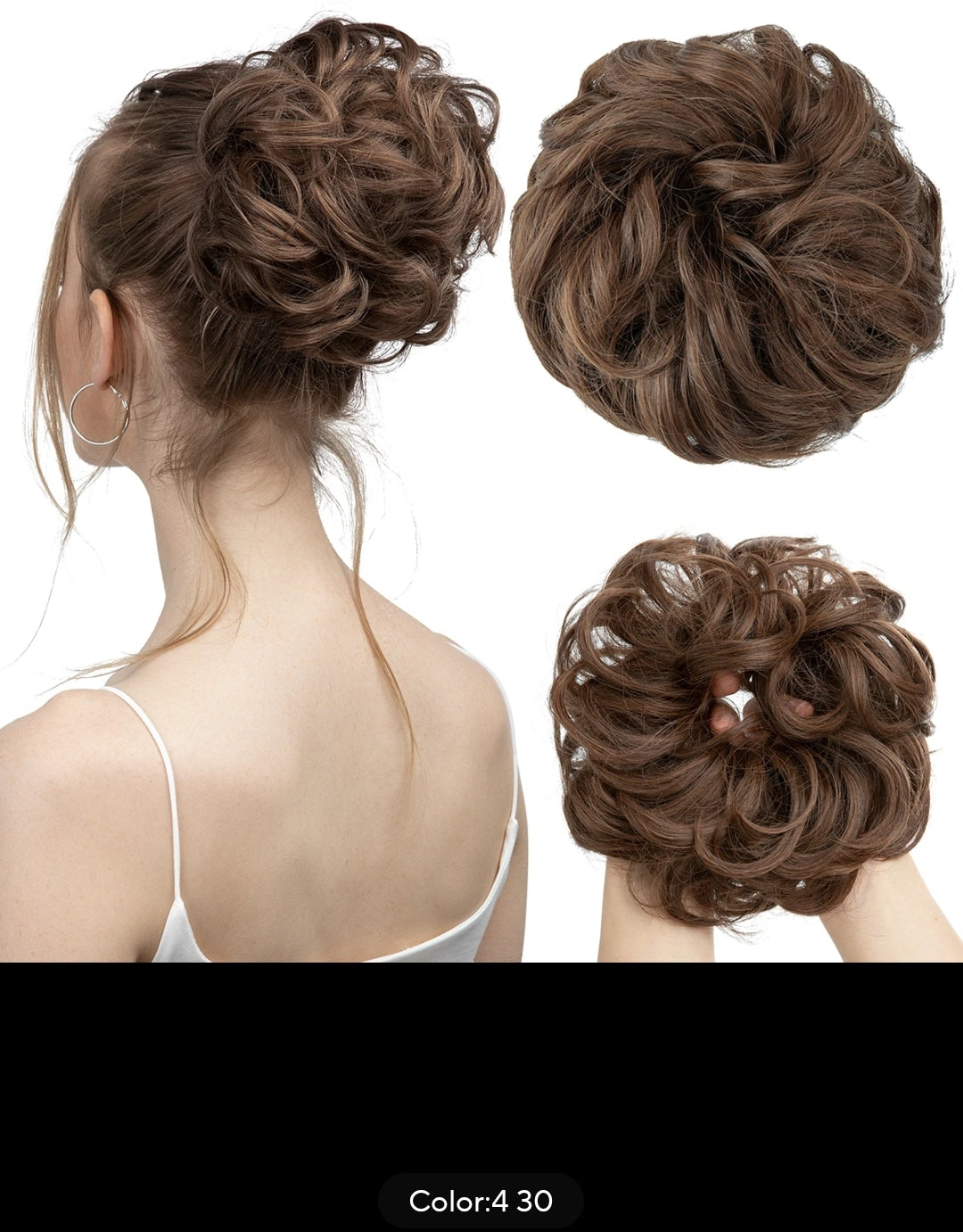 SYNTHETIC MESSY BUN SCRUNCHY