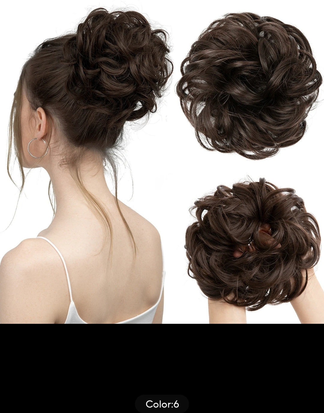 SYNTHETIC MESSY BUN SCRUNCHY