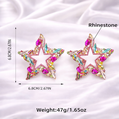 CRYSTAL STAR EARRINGS
