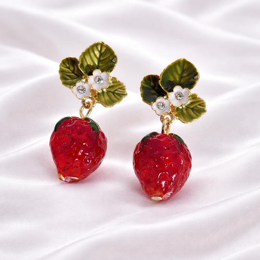 STRAWBERRY EARRINGS
