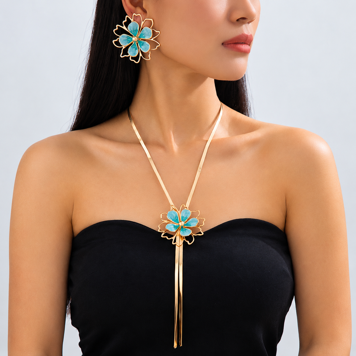 TURQUOISE BLOSSOM SET
