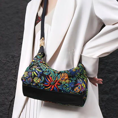 PEACOCK EMBROIDED BAG