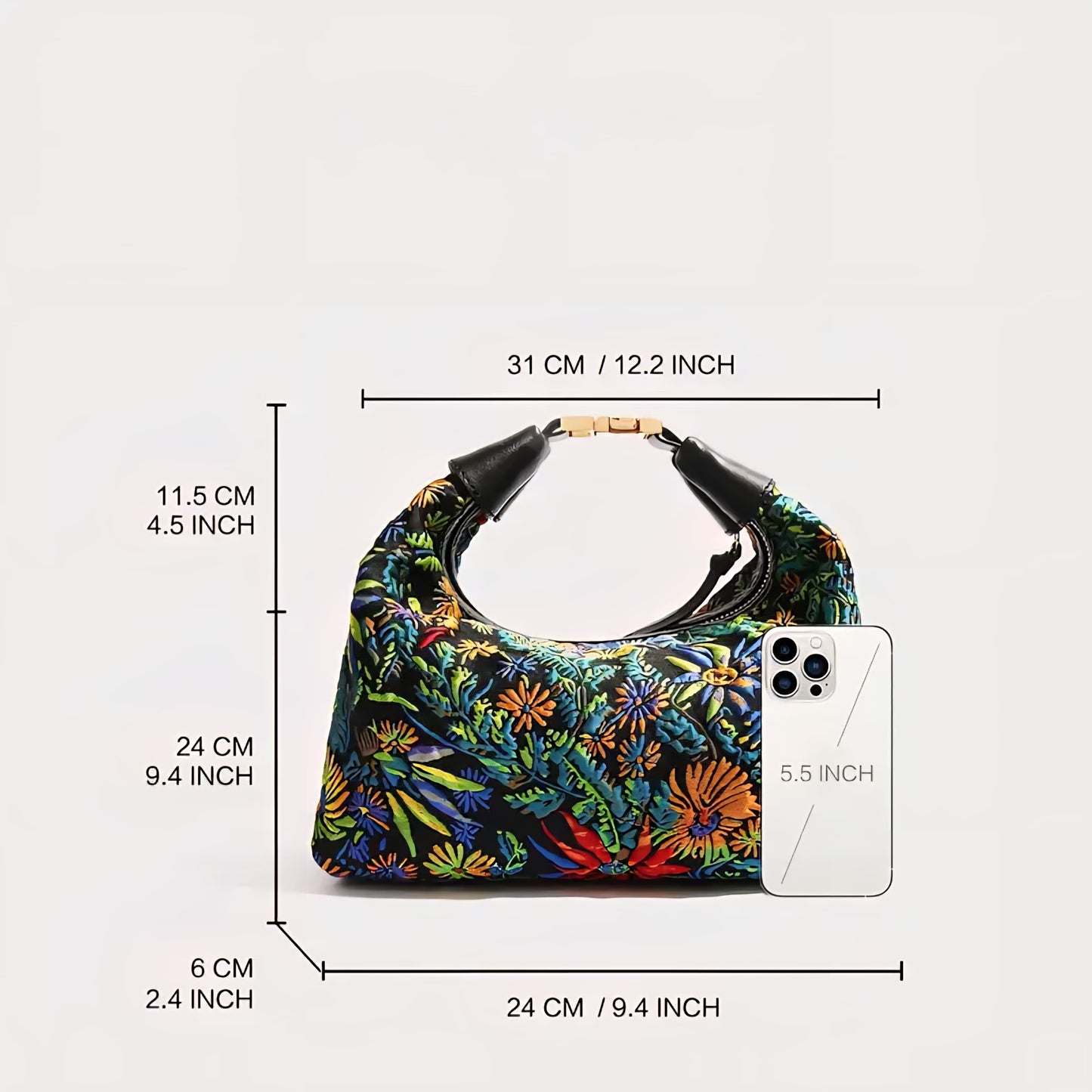 PEACOCK EMBROIDED BAG