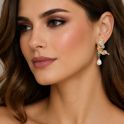 BUTTERFLY WINGED EARRINGS