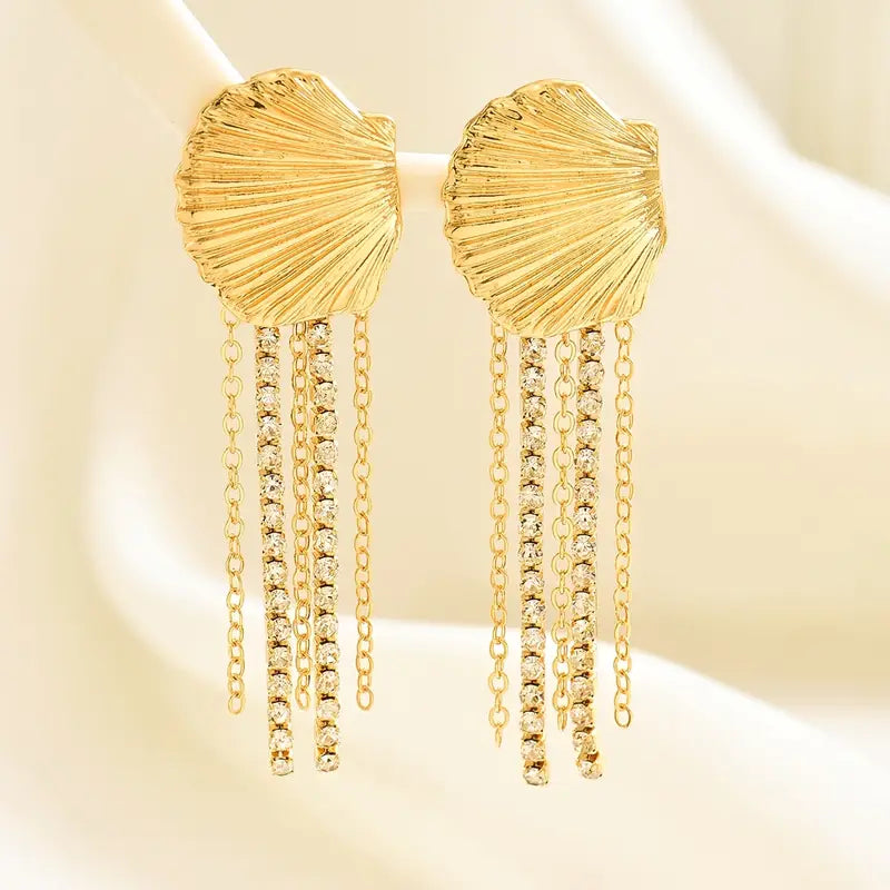 SHELL TASSELS EARRINGS