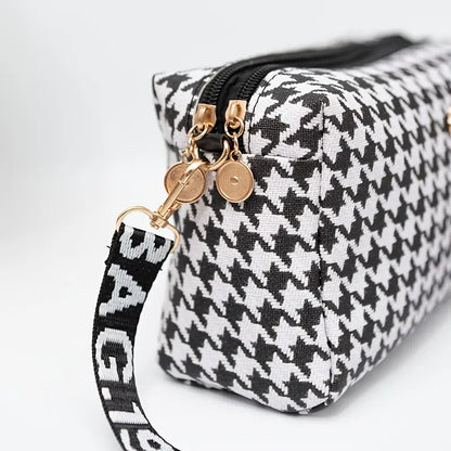 HOUNDSTOOTH CROSSBODY BAG