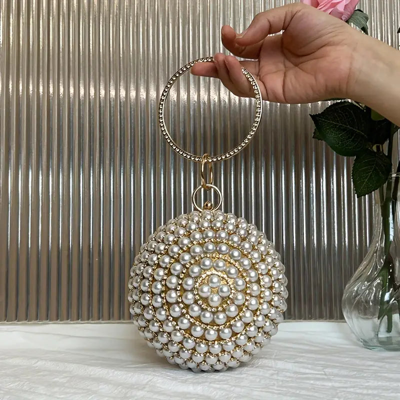 PEARL RHINESTONE BALL