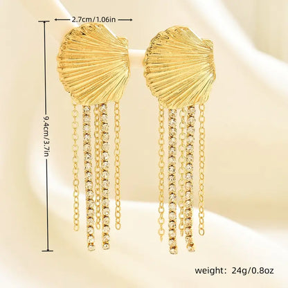 SHELL TASSELS EARRINGS