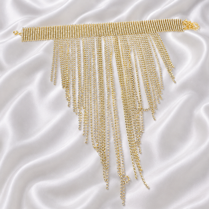 SPARKLING LONG CHAINS NECKLACE