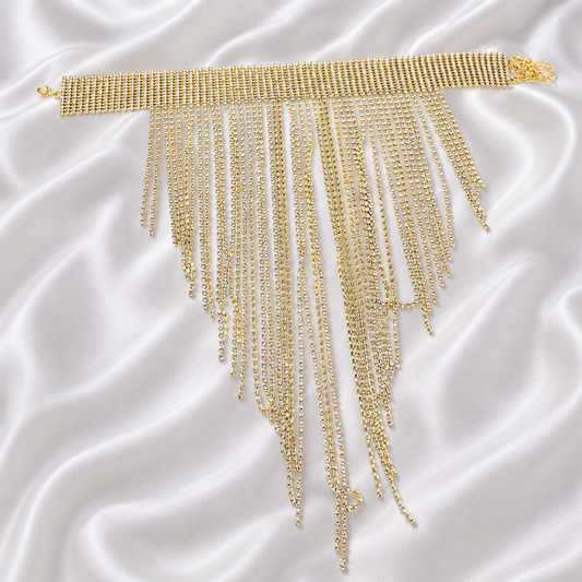 SPARKLING LONG CHAINS NECKLACE