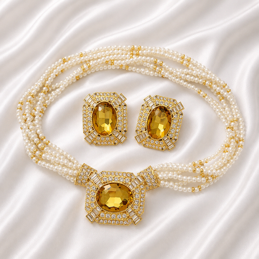 FRENCH STYLE PEARL SET