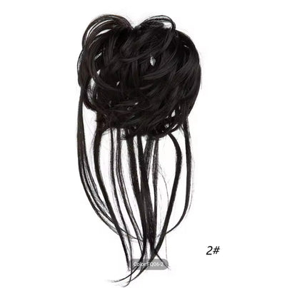 SYNTHETIC CURLY MESSY BUN SCRUNCHY