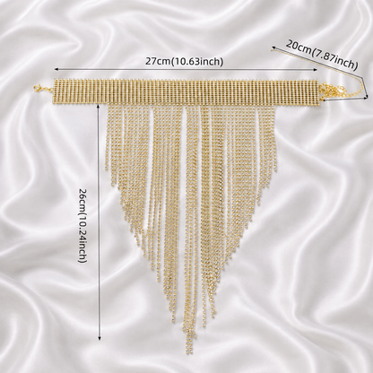 SPARKLING LONG CHAINS NECKLACE