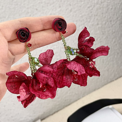 BURNING ROSE EARRINGS