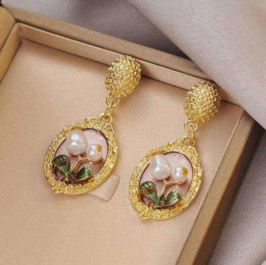 POT OIL PAINT EARRINGS