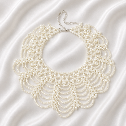 LUXURY PERAL WHITE NECKLACE