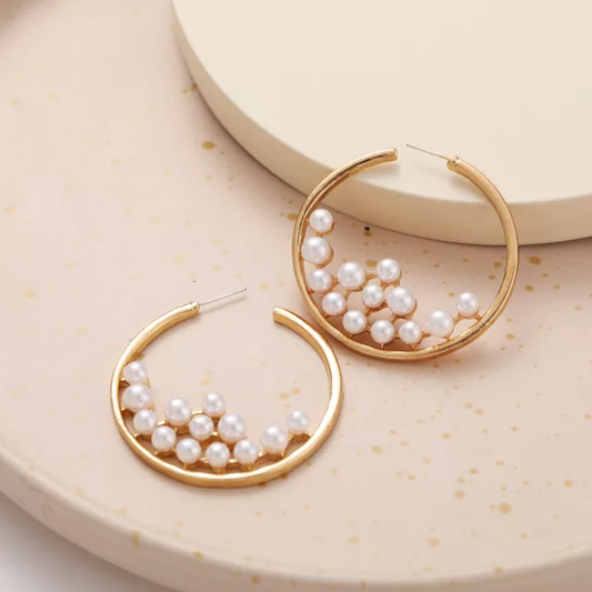 PEARL NEST EARRINGS