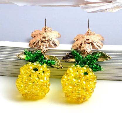 HANDMADE PINEAPPLE FLOWER EARRINGS