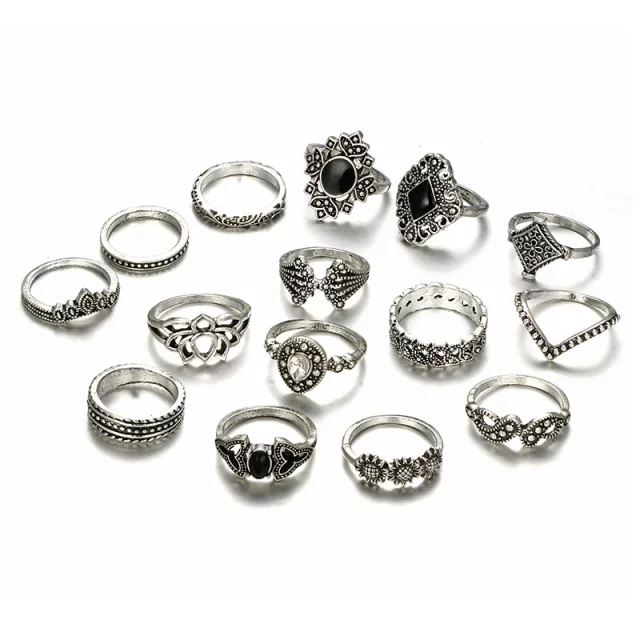 BOHEMIAN RINGS SET STYLE 1