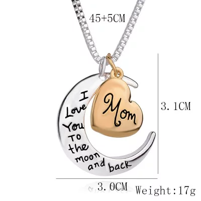 MOM MOON LOVE PENDANT