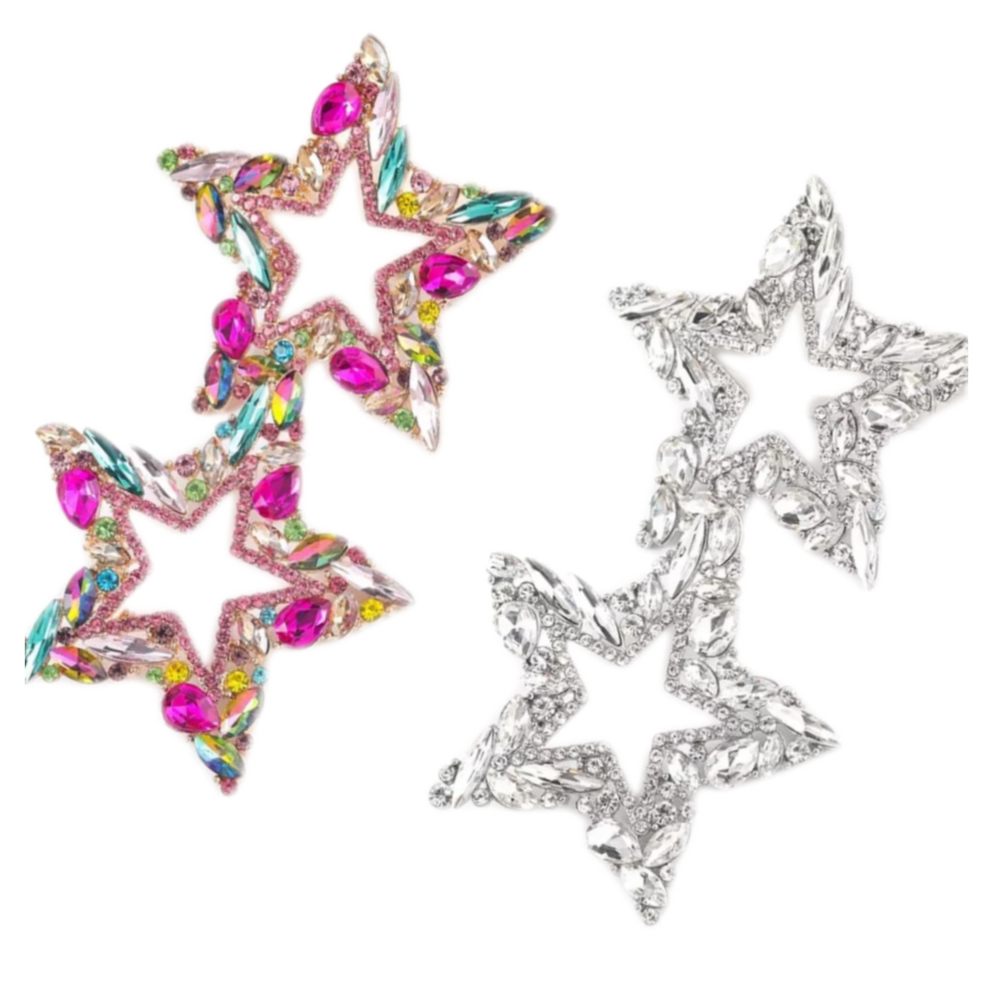 CRYSTAL STAR EARRINGS