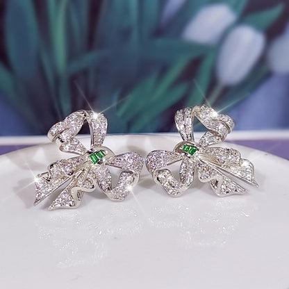 CLASSIC EMERALD BOW ZIRCON SET