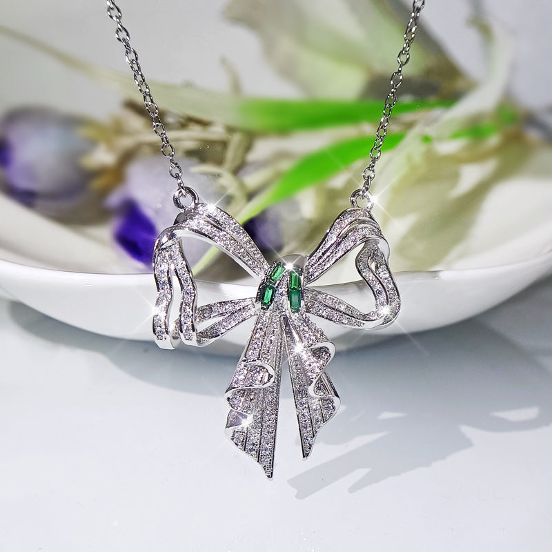 CLASSIC EMERALD BOW ZIRCON SET