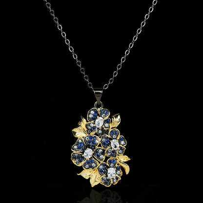 BLUE HUE ZIRCON FLOWER SET