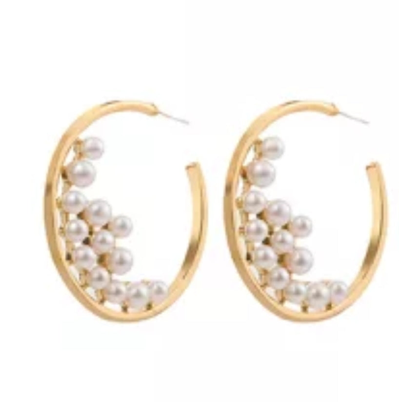 PEARL NEST EARRINGS